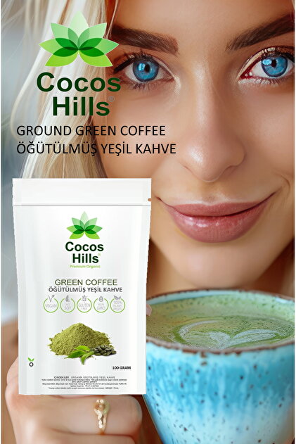 Cocos Hills Ground Green Coffee Öğütülmüş Yeşil Kahve 300 gram