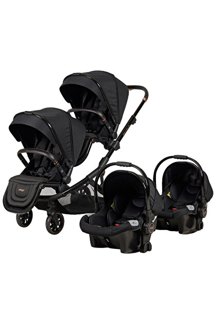 Prego 2223 Ibiza Plus Bebek Travel Sistem Ikiz Bebek Arabası Siyah