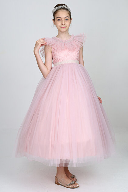 formal dresses for 13 14 year olds Half Sleeves Gradient Black Prom Dress main image 1