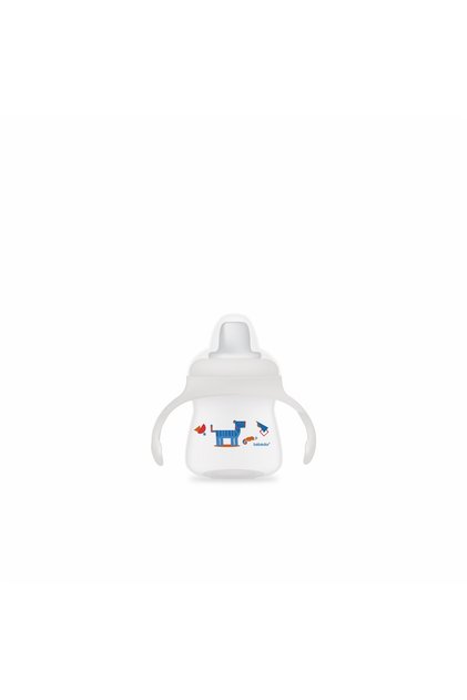 Damla Akıtmaz Yumuşak Uçlu Alıştırma Bardağı 150ml Mavi Aslan 8507