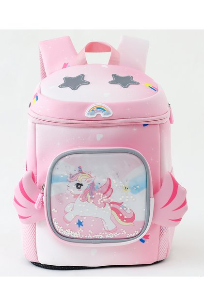 Unicorn Backpack for Kids 3+ - Pink 13" Spacious & Padded Straps