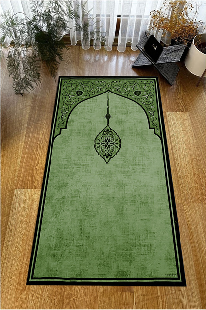 Digital Printed Non-Slip Base Washable Dowry Gift Prayer Mat Prayer Rug