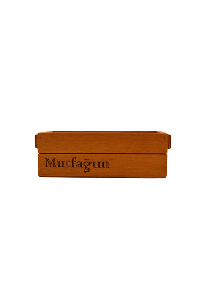 Beech Wood My Kitchen Written Decorative Organizer 25X14Cm Multi-Purpose Organizer