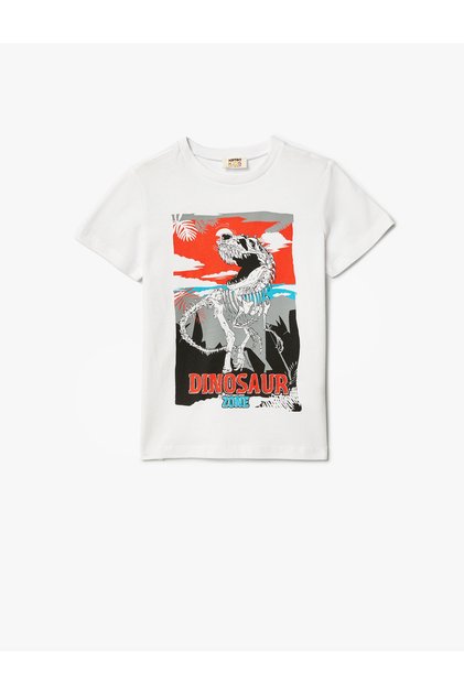 Dinosaur T-Shirt Short Sleeve Crew Neck