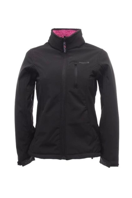 Tuva Kadın Softshell Rüzgarlık-SİYAH