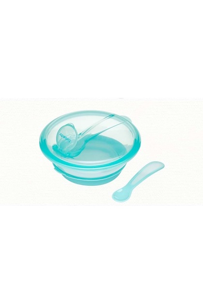 Green Vacuum Plate and Spoon Set - Code:8557
