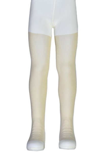 Light Gold Yellow Glitter Children's Pantyhose