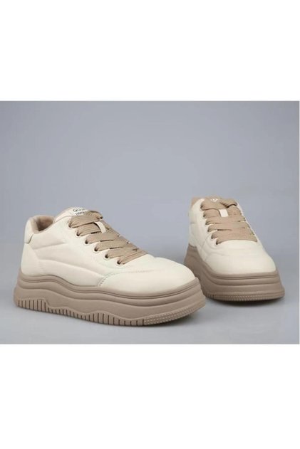 24k382-1 Bej Kadın Sneaker