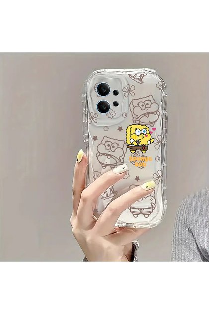 Xiaomi Redmi Note 12 4g Compatible Wave Edge Anti-Shock Soft Silicone Transparent Case
