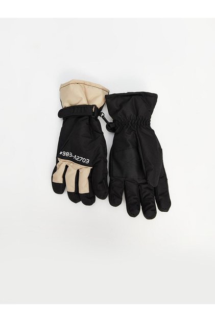 LCW ACCESSORIES Text Printed Men's Snow Gloves