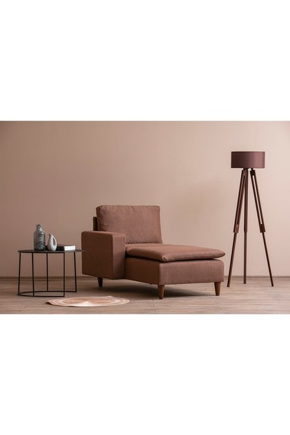 Lungo Modüler Daybed - Açık Kahve Keten