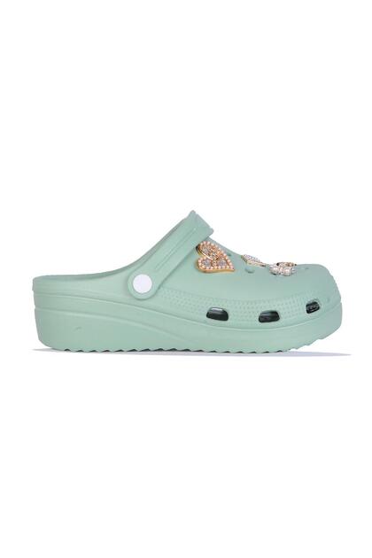 E800-11 Fiesta Green Eva Women's Stoned Daily Slippers