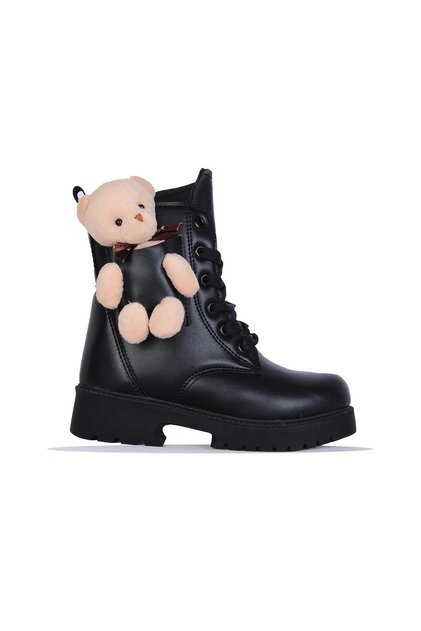 2150 Black Nova Teddy Bear Girl's Sheepskin Boots