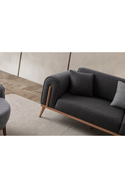 EDSY HOME Riva 3'lü Koltuk Antrasit - Fiyatı, Yorumları
