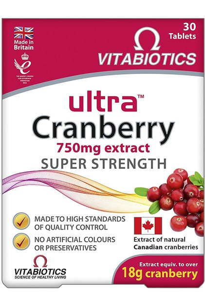 Ultra Cranberry Herbal Supplement, 750mg, 30 Tablets