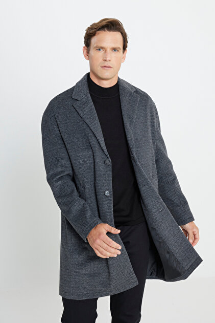AC&Co / Altınyıldız Classics Erkek Gri Oversize Bol Kesim Mono