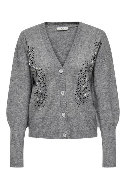 Jdybridget L/S V-Neck Bling Cardigan Knt