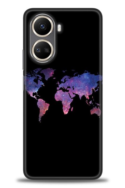 Case for Realme 10 4g Case Hd Printed Case-World Map + Full Screen Protector