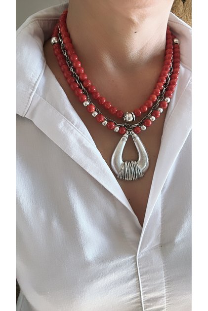 Design Layered Beads Lilith Necklace