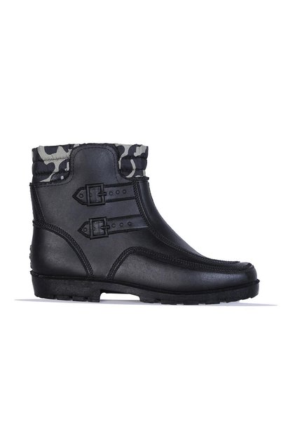 Arısan 216 Black Thermal Shearling Men's Zippered Snow Boots