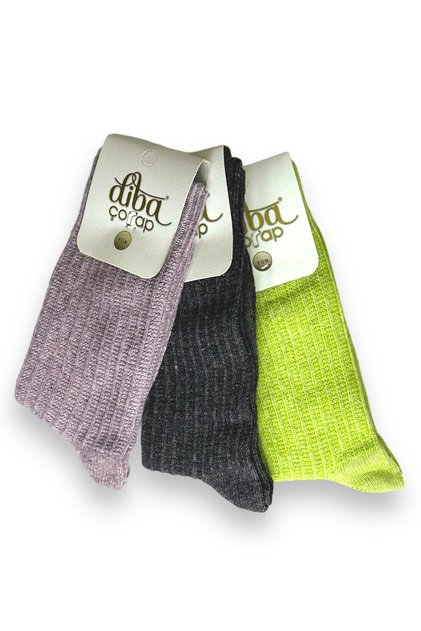 3 Pieces Natural Wool Winter Women's Socks
