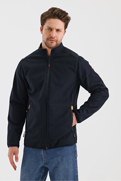 DİK YAKA FERMUARLI ASTARSIZ İÇİ POLAR SU İTİCİ SOFTSHELL KUMAŞ MONT (E24-MNT-02)