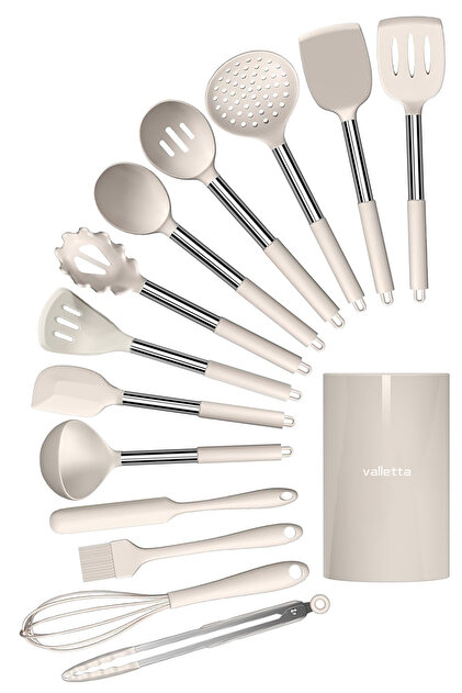 RICHMORE タカラビューティーメイト & V STICK セット valletta Mora 14 Parça Paslanmaz Çelik Silikon Uçlu Spatula Mutfak