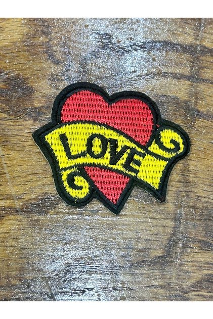 5X4 cm Applique Sticking with Love Heart Utu