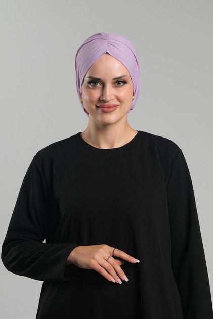 Lila Practical Ready-To-Wear Hijab Bonnet Sandy Gathered Casual 2119_28
