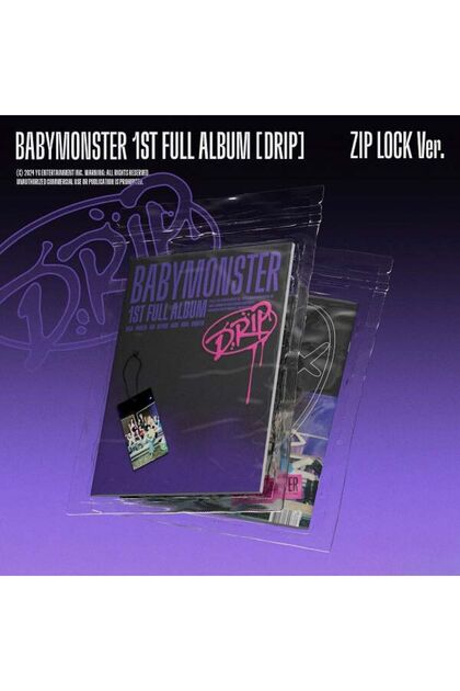 Kpop Dünyasi BABYMONSTER 1st FULL ALBUM – DRIP (ZIP LOCK Ver