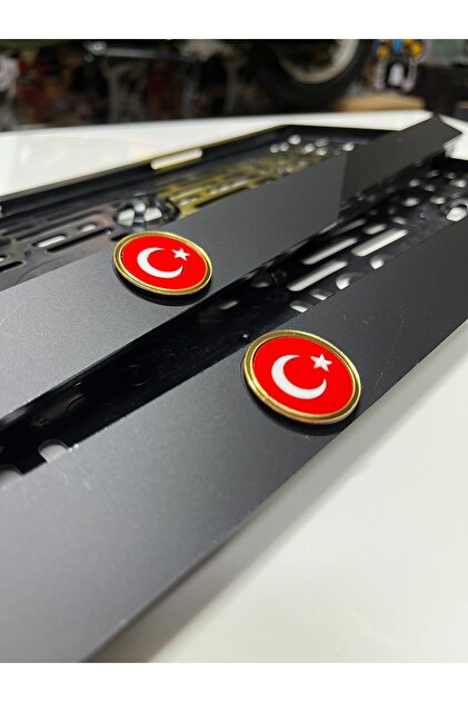 Barcode Works TÜRK BAYRAKLI MAT MODEL TAKMATİK PLAKALIK PLEKSİ
