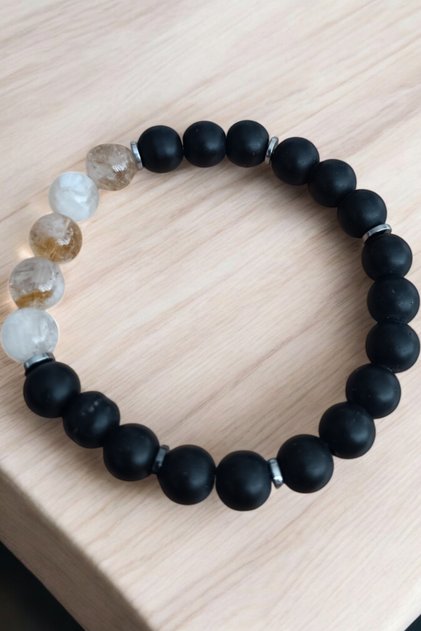 Citrine Bracelet Agate Bracelet Hematite Bracelet Original Natural Stone Bracelet