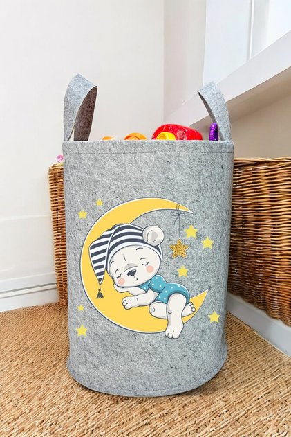Unisex Sleepy Aydede Baby Kids Room Organizer Storage Box Toy Dirty Basket 50X40Cm