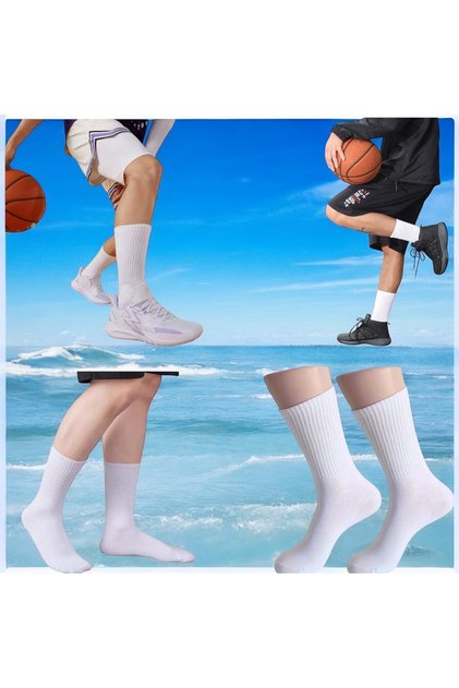 Unisex Professional Heelless Basketball Volleyball Tennis Training Towel Sports Sock