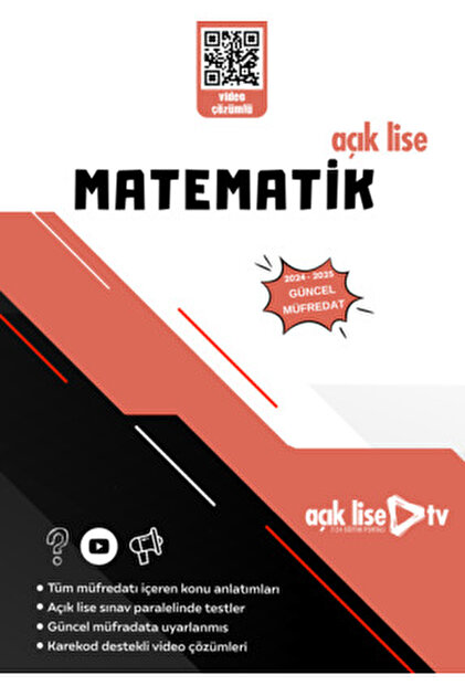 Açıklise TV Açık Lise Matematik 1 - Güncel Müfredat - Fiyatı