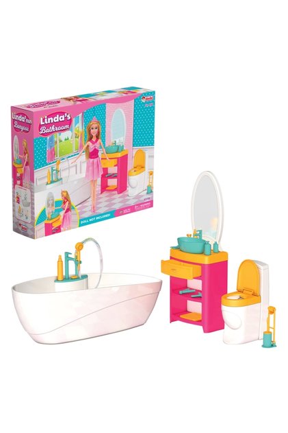 Linda'nın Banyosu - Muhteşem Banyo Oyuncak - Eğlenceli Banyo Seti - Barbie Banyo Seti
