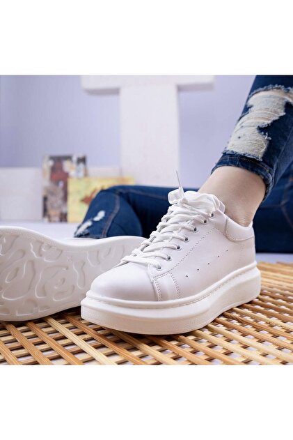 … White Angel … WHİTE ANGEL White Angel 2023-603 Kadın Yüksek Taban Sneaker Spor
