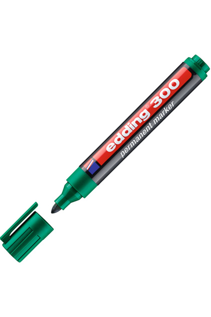 Marker permanent cu vârf rotund 1,5-3 mm verde 300