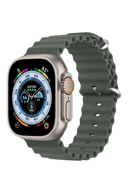 Apple Watch Uyumlu 42/44/45/49mm Seri 1/2/3/4/5/6/se/7/8/9 Ve (46MM SERİ 10) Kordon Loop Ocean