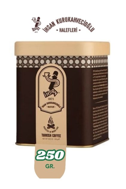 İhsan Kurukahvecioğlu Heirs Turkish Coffee 250 G. Ground Coffee (Tin Box)