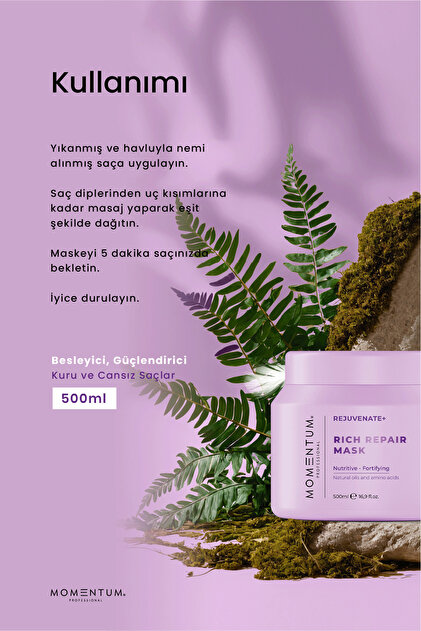 Momentum SAÇ BAKIM MASKESİ RİCH REPAİR 500 ML - Fiyatı, Yorumları