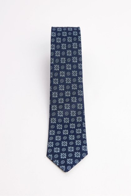 Patterned Classic Men's Tie with Pocket Handkerchief