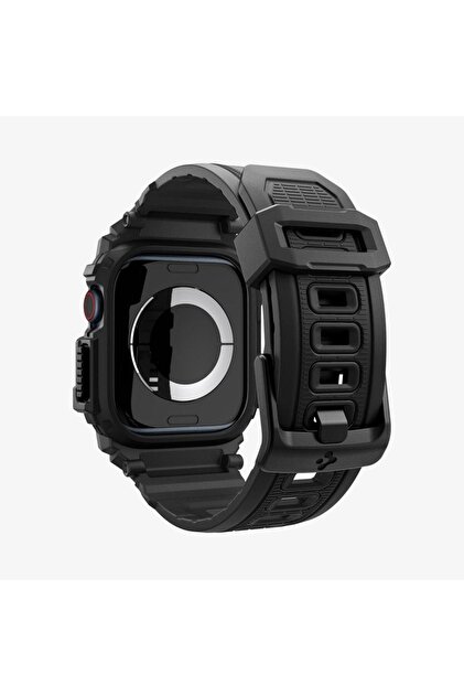 Spigen Apple Watch 46mm Seri 10/11 Kılıf & Kordon Kayış Rugged