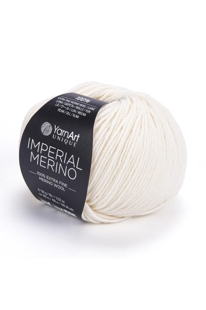 IMPERIAL MERINO - HAND KNITTED STRING CREAM-3303