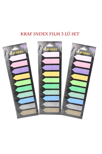 Indeks film (PP) 12x44mm u obliku strelice 10 boja* 20yp set od 3 komada