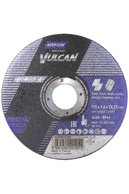 Vulcan Metal Kesici Disk 115x1.0x22.23mm