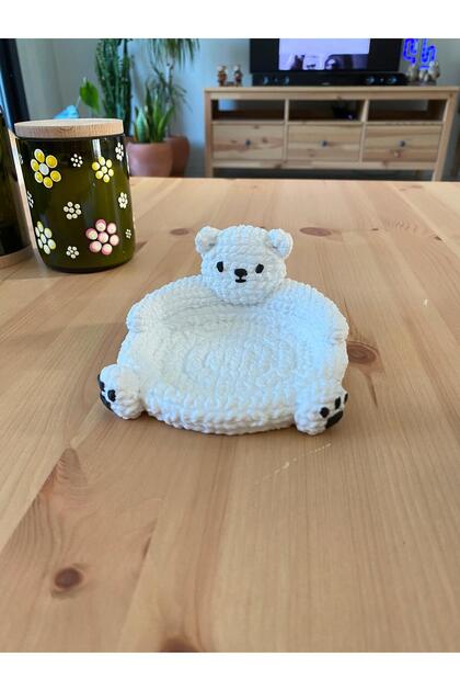 Örgülü Ayıcık Bardak Altlığı 12cm