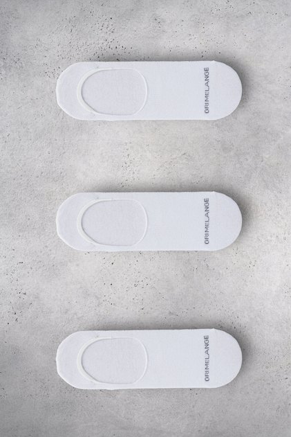 Molimo Men's Organic Cotton 3 Pack White Socks