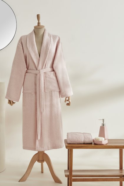 Alven Women's Bathrobe Set L-Xl Powder