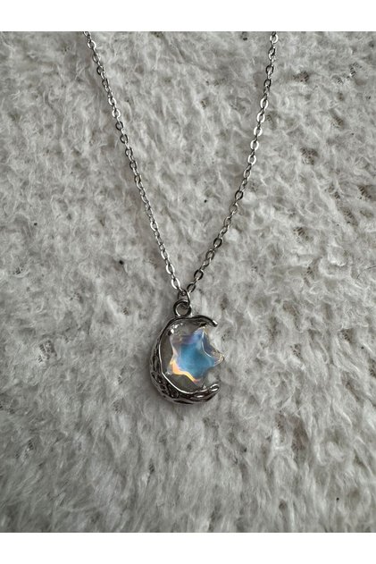 Moon Stone Design Gift Necklace